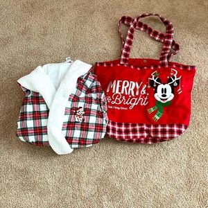 Disney Holiday Robe and Tote Bag